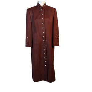 KB Stella Louise Roy Faux Suede Studded Coat